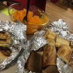 ANNUAL MEEtiNG_squash casserole and garlic bread