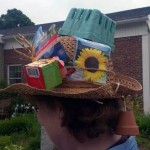hat with seed packets